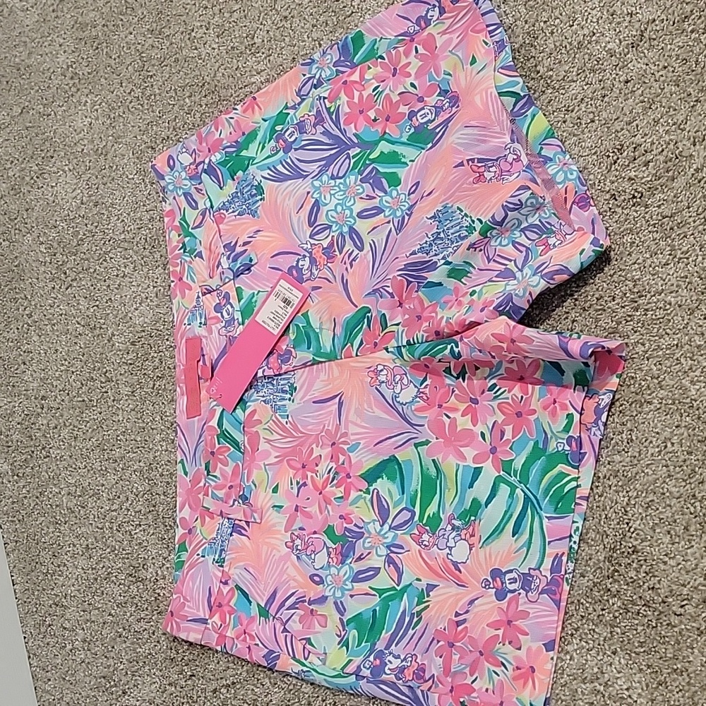 NWT New Disney Dreamin Disney x Lilly Pulitzer Callahan Shorts Size 8